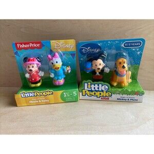 Fisher Price Little People Magic of Disney Mickey Pluto Minnie Daisy Bundle New